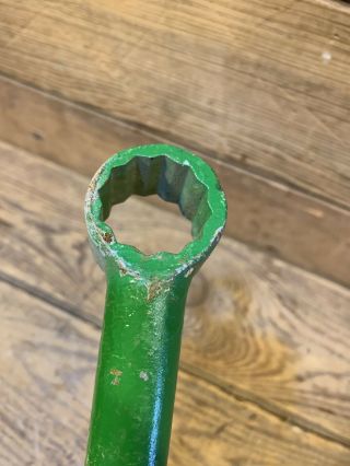 Vintage Antique John Deere 2 cyl Tractor Implement Farm Wrench Tool Paint 6