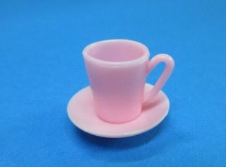 Vintage Barbie - Invitation To Tea / Hostess Set Pink Cup & Saucer 2