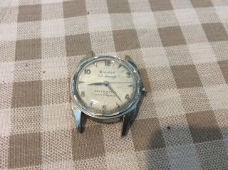 Vintage Mens Wrist Watch 23 Jewels Bulova Selfwinding Parts/repair