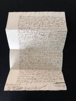 Antique Hand Written Document Dated 28th September 1714 (22)