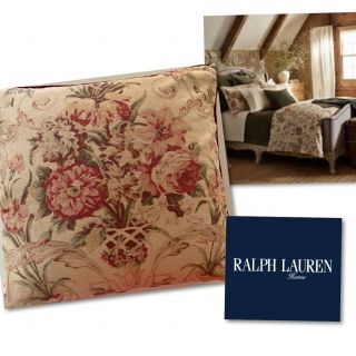 Vintage Ralph Lauren Guinevere Linen Corded 25” Throw Pillow Cover