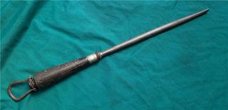 Antique Knife Sharpening Steel By Maassen Carter & Co,  Ltd London (smithfield)