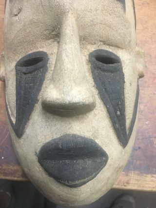 Vintage African Wood Carving Mask Face 2