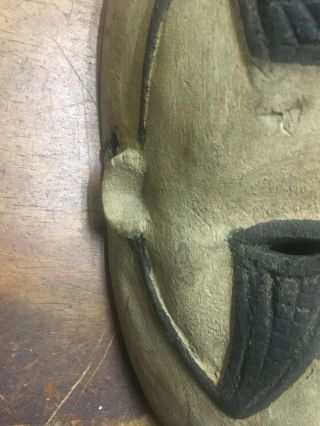 Vintage African Wood Carving Mask Face 5