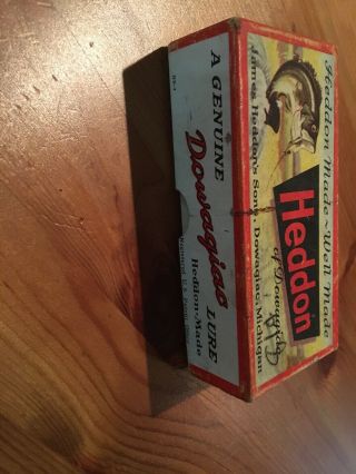Vintage Creek Chub Pikie Minnow No.  718 & Heddon Dowagiac Basser With Boxes 3