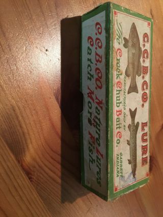 Vintage Creek Chub Pikie Minnow No.  718 & Heddon Dowagiac Basser With Boxes 6
