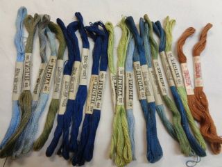 20 Skeins Vintage Antique Royal Society Embroidery Floss Rope India