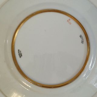Set 11 Exquisite Cauldon for Tiffany & Co.  Decorated,  Raised Gold Dinner Plates 4