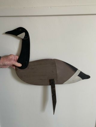 2 Vintage/antique/old/decoys/wood Silhouettes/canada Geese/collectible