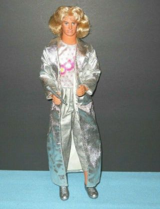 Vintage Doll Barbie Ken Rocker 1986 3131 Blonde Mullet Rooted Microphone