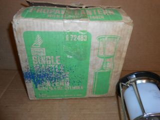 vintage sears single mantle propane lantern primus 2177 w/box 4
