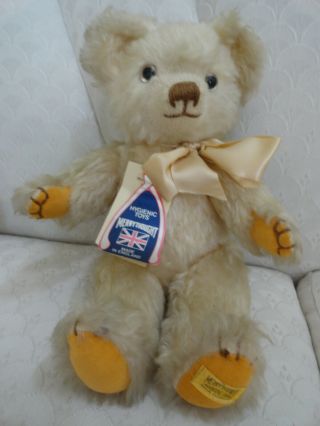 Vintage Merry Thought Mohair 15 " Bear Made In England Tags