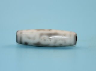 42 12 Mm Antique Dzi Agate Old 9 Eyes Bead From Tibet