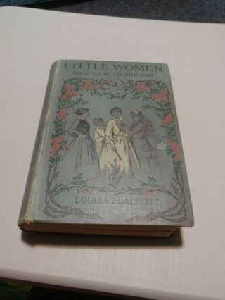 Antique 1896 Victorian Illustrated Book Little Women By Louisa M.  Alcott
