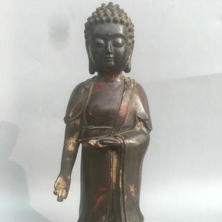 Ancient Chinese Folk Bronze Buddha Image Collectibles 001 082