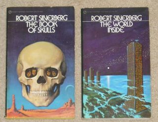 World Inside & Book Of Skulls By Robert Silverberg – 2 Vintage Sf Pb