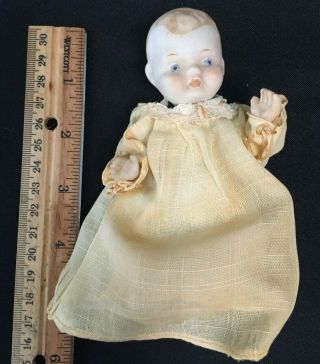 Vintage 5 " Bisque Japan Baby Doll Wire Joints 3 Day