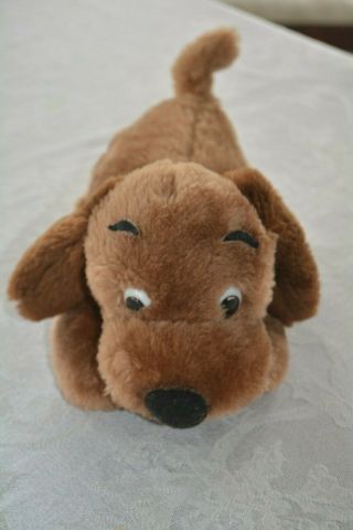 Vintage R.  Dakin 1973 Drooper Puppy Dog Plush Stuffed Animal Toy Nutshell Korea