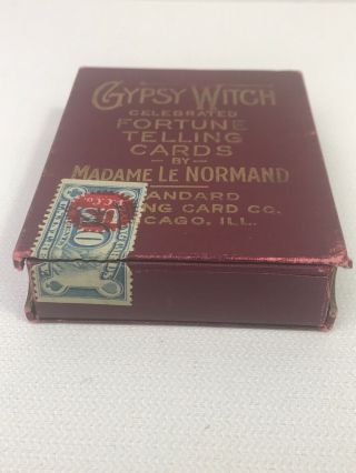 Antique GYPSY WITCH Fortune Telling Cards by Madame LeNormand COMPLETE USA 8