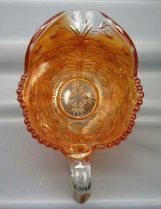 Imperial TIGER LILY Marigold Antique Carnival Glass 8½ 