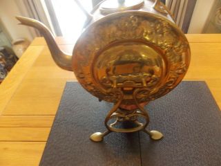 Arts And Crafts Copper And Brass Spirit Kettle