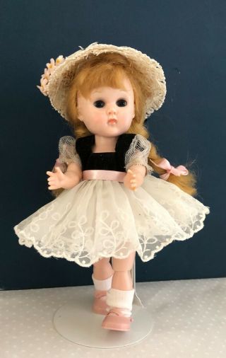 Vintage Vogue Bkw Ginny Doll In Her Tagged Party Dress