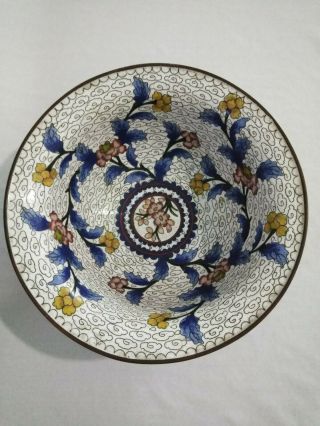 Antique Chinese Cloisonne Bronze Bowl