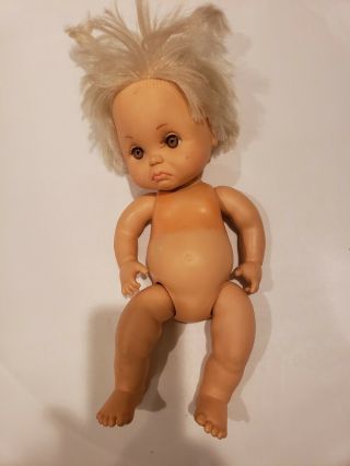 1990 Galoob Bathtub Tub Baby Light Hair Brown Eyes