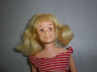 Vintage Barbie Platinum Blonde Skooter Scooter Doll with Pink Skin w/ Swimsuit 2