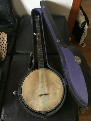 Slingerland Five String Banjo.  Antique.