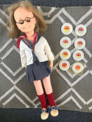 Vintage 1962 Charmin Chatty Cathy Doll Mattel Clothing,  8 Records