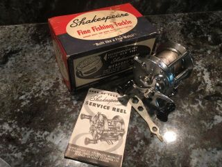 Vintage Shakespeare 1944 Ef Fishing Reel Antique Tackle Box Bait Rod Lure Bass