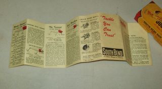 Vintage South Bend Fishing Lure w/ Box Bass Oreno No G 973 NR Pick 4