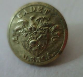 Antique West Point Academy Usma Cadet Brass Button Marked Hv Allien London 7/8 "