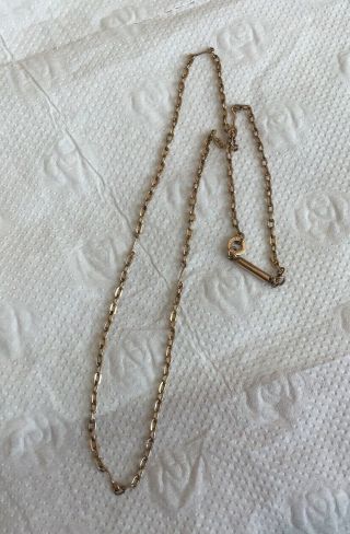 Antique 18ct Gold Filled Necklace Chain 18in