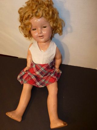 Vintage Shirley Temple Doll (ideal) Composition 20 " 1934 - 39 Sleeping Eyes