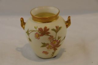 Antique Royal Worcester Blush 6 " Porcelain 544 Vase 1891