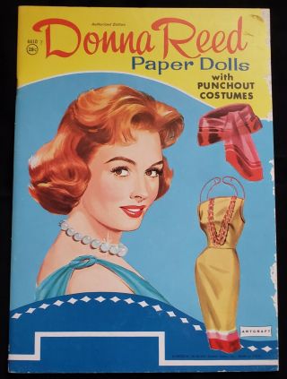 Uncut Donna Reed Paper Doll Book - Screen Gems Inc 1959
