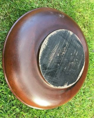 Vintage Rosemaling Norwegian Painted Decorated Turned Wood Bowl 8