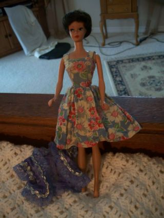 Doll Floral Strap Sundress With Lace Jacket - Vintage (barbie Doll Not)