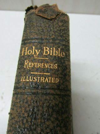 Antique Holy Bible Thomas Nelson & Sons Old And Testaments York