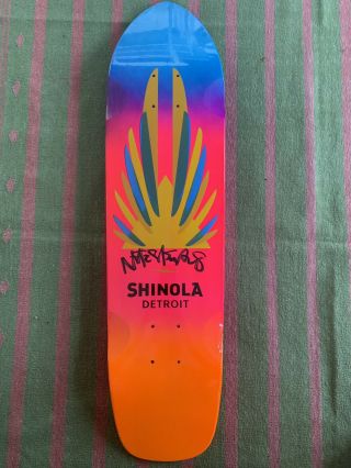Limited Edition Shinola Detroit Skateboard Signed By Natas Kaupas