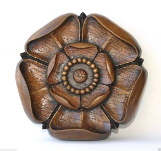 Yorkshire Rose Unique Carving Tudor Ornament York Gift
