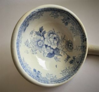 Late 19th Century Blue & White Porcelain Ladle 4