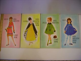 1967 Vintage Brown,  Watson London Belgium Doll Dressing Story Book,  Paper Dolls