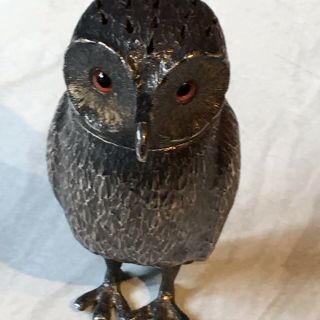 Silver Owl Pepper Pot