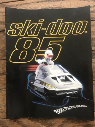 Vintage 1985 Ski - Doo Snowmobile Sales Brochure Snowmobiles & Clothing