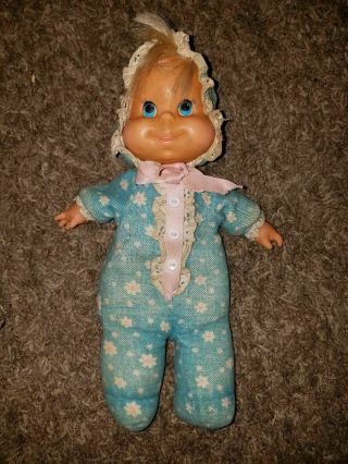 Vintage Mattel Talking Baby Beans Doll.  1970 
