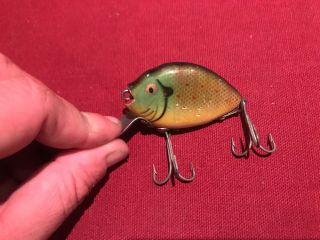 Vintage Wood Heddon 730 Punkinseed In Sunfish Antique Fishing Lure