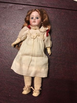 Antique Bisque Head Composition Body Doll Germany All Orig.  11 "